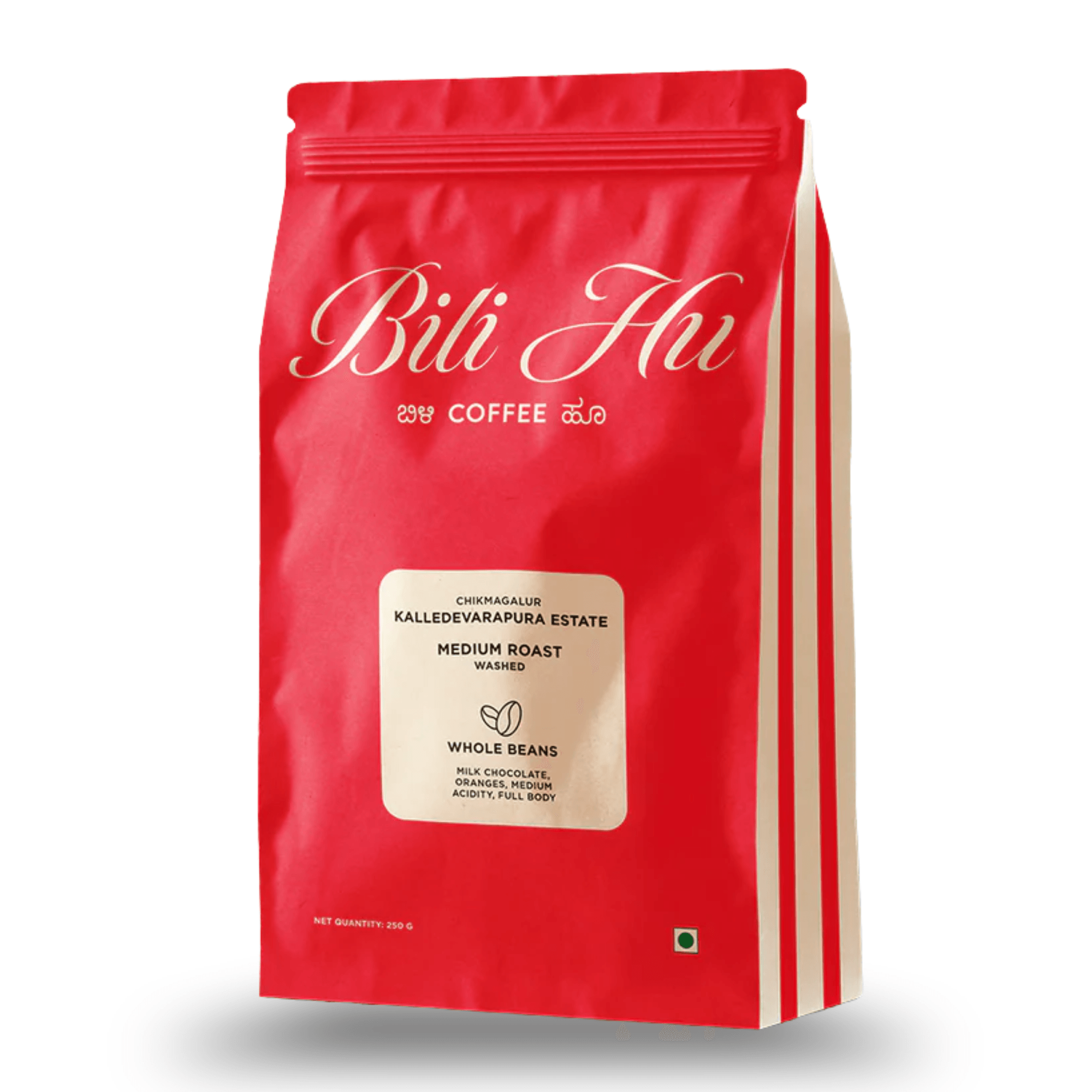 Bili Hu Single Estate Kalledevarapura Estate Whole Beans Medium Roast 250g